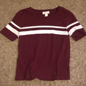 Maroon Crop Top